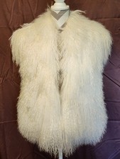 Vintage Ibis International Reversible Tibetan Lamb Fur Vest SMALL picture