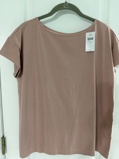 J.Jill Luxe Supima Short Sleeve Tee  SZ  S Color Rose Quartz NWT F/S picture