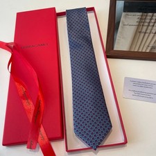 NWT Ferragamo Silk Tie for Men Luxury Business Formal  picture