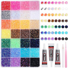 32000Pcs Rhinestones Bedazzling Kit With Tools 3Mm Color Resin Rhinestones NEW picture