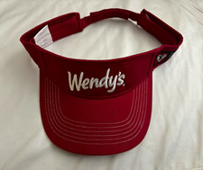 Wendy's Red Adjustable Visor Hat with White Logo - Restaurants & Fast Food picture
