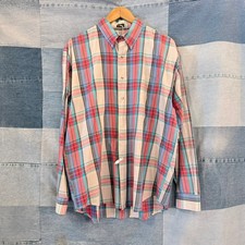 Vintage Eddie Bauer Marin Poplin Plaid Shirt picture