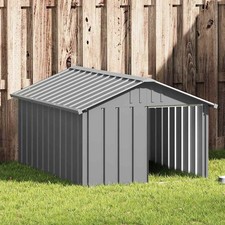 Dog House Gray 45.9x60.2x32.1 Galvanized Steel picture