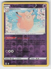 Reverse Holo Clefable 063/196 Rare Lost Origin Near Mint picture