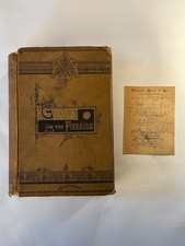 Gems for the Fireside Book Tiffany-Attributed Binding Receipt Antique Victorian picture