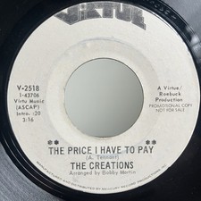 The Creations – The Price I Have To Pay • Rare Soul 45 • Promo Hear picture