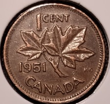 1951 King George IV Canadian Penny picture