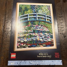 Sealed - LEGO Art Claude Monet Bridge over a Pond of Water Lilies The Met 31220 picture