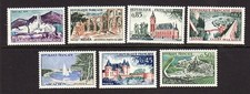 France 1007-13 MNH OG 1961 Various Scenic Views Full 7 Stamp Set VF picture