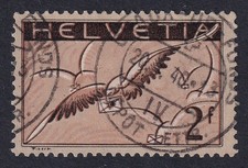 SWITZERLAND 1935 Air 2f (Grilled Gum) SG 328a Used (CV £26) picture
