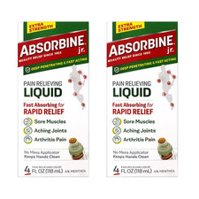(2 Pack) Absorbine Jr. Extra Strength Pain Relief for Body Aches , Pains, 4 oz. picture