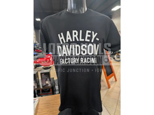 Harley-Davidson Unisex Black Factory Racing T-shirt 96375-26VX picture