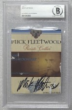 MICK FLEETWOOD SIGNED WINE LABEL BECKETT BAS COA AUTOGRAPHED SLABBED MAC SINGER picture