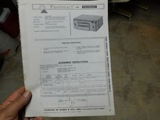 Vintage 1966 Mustang & Thunderbird AM-8 Track Sams Photofact Repair Instructions picture