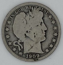 1909-P Barber Silver Half Dollar picture