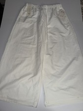 Lilac Sunset Women Large Nylon Balloon Pants White Lightweight Stretch Boho NWT picture
