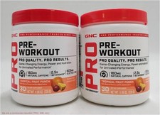 LOT OF 2 GNC Pro Performance Pre-Workout Tropical Fruit Punch EXP 01/2027+ picture