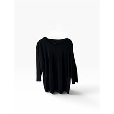 J. Jill 100% Pima Cotton 3/4-Sleeve Scoop Neck Tee Classic Lagenlook Women's XL picture