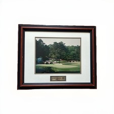 Travelers At The Masters 1999 Hole 12 Augusta Golf Print Framed Ron Watts Vntg picture