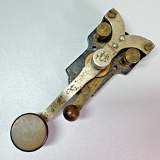 Antique 1870s LYMAN Steel Lever Key Telegraph RARE Y-Suspension Small Vintage picture