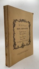 Don Giovanni Wolfgang Amadeus Mozart Trade Paperback 1946 picture