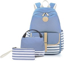 Kit Mochila Escolar Niña Con Bolsa Almuerzo Estuche Juvenil Infantil picture