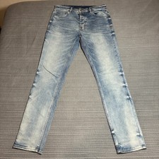 Ksubi Chitch Royalty Heroism and the Pity Jeans Acid Trip Light Blue Mens 33x32 picture