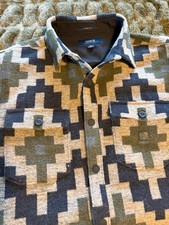 Roark Men's Nordsman Hillside Jacquard Flannel Shirt in olive picture
