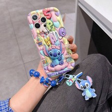 Lilo & Stitch 3D Phone Case with Removable Bracelet - Stylish Protection for iPh picture