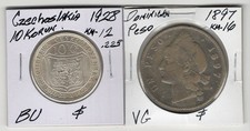 DOMINICAN REPUBLIC Peso 1897-A in VG condition, This is For the Right Coin Only picture