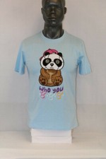 BKYS MEN S/S WHO YOU T-SHIRT BLUE/MULTICOLOR T337-LTBLU picture