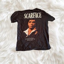 Scarface Tee Shirt Size Medium Crewneck Short Sleeve Graphic Print Tony Montana picture
