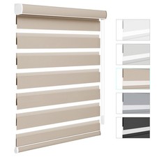 Changshade CUSTOM Day and Night Dual Zebra Roller Blinds Horizontal Window Shade picture
