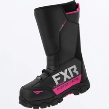 FXR Adult's X-Cross Pro-Ice Snowmobile Boots Black/Fuchsia Size 4M/ 6W picture