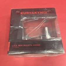 Kuryakyn Super Bright LED Mini Bullet Lights Amber Gloss Black picture