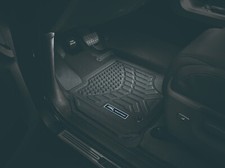 3D Maxpider 16-23 Fits Mazda CX-9 Floor Mat Carbon Fiber Embossed Pattern Black picture
