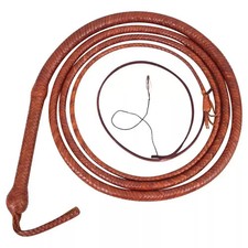 Bull whip Handmade Genuine Leather 10 Ft 16 Plait Australian Style Bullwhip picture