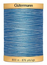 Gutermann Natural Cotton Thread Variegated 876 Yards-Blue Awakening picture