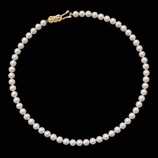 Mikimoto 18k Gold 6.5mm - 7mm Pearl Necklace 18