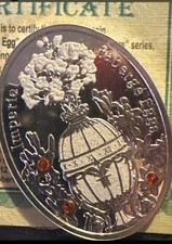 2012 Poland 5 Zlotych Silver 0.925 Lilies Egg with COA picture