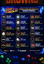 Cleveland Browns 2026 Schedule Poster Multiple Sizes Cleveland Browns Football picture