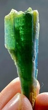 32 carat beautiful natural Terminated Green Tourmaline crystal Specimen picture