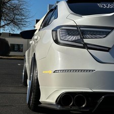 Rear Bumper LED Reflector Fits Honda Accord 2018-2022 Clear Lens w/ Dynamic picture