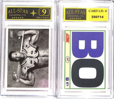 1990 Score  Bo Jackson #697 Baseball/Football  Black & White ASG 9 NM #U picture