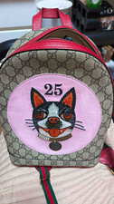 Gucci GG Supreme Bosco Backpack Cat 25 Patch Red Green Web Stripe picture