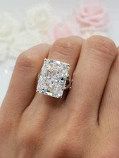 9.5Ct Radiant Cut Lab-Created Diamond Engagement Wedding Ring 14K White Gold FN picture