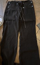 Vintage VS2 by Vakko Brown Suede Leather Tie  Pants Size [Size 7] picture