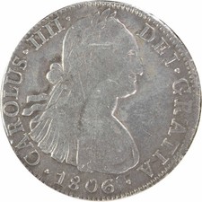1795 Mo TH Mexico 8 Reales KM109 VF Uncertified #549 picture