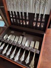 Wallace Grand Baroque Sterling Silver Flatware - No Monograms - Silverware picture