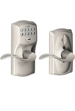 Schlage Satin Nickel Steel Electronic Keypad Entry Lock (little Scratches)1 Key picture